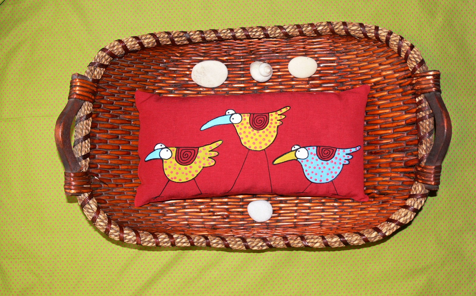 Špaldový polštář s levandulí