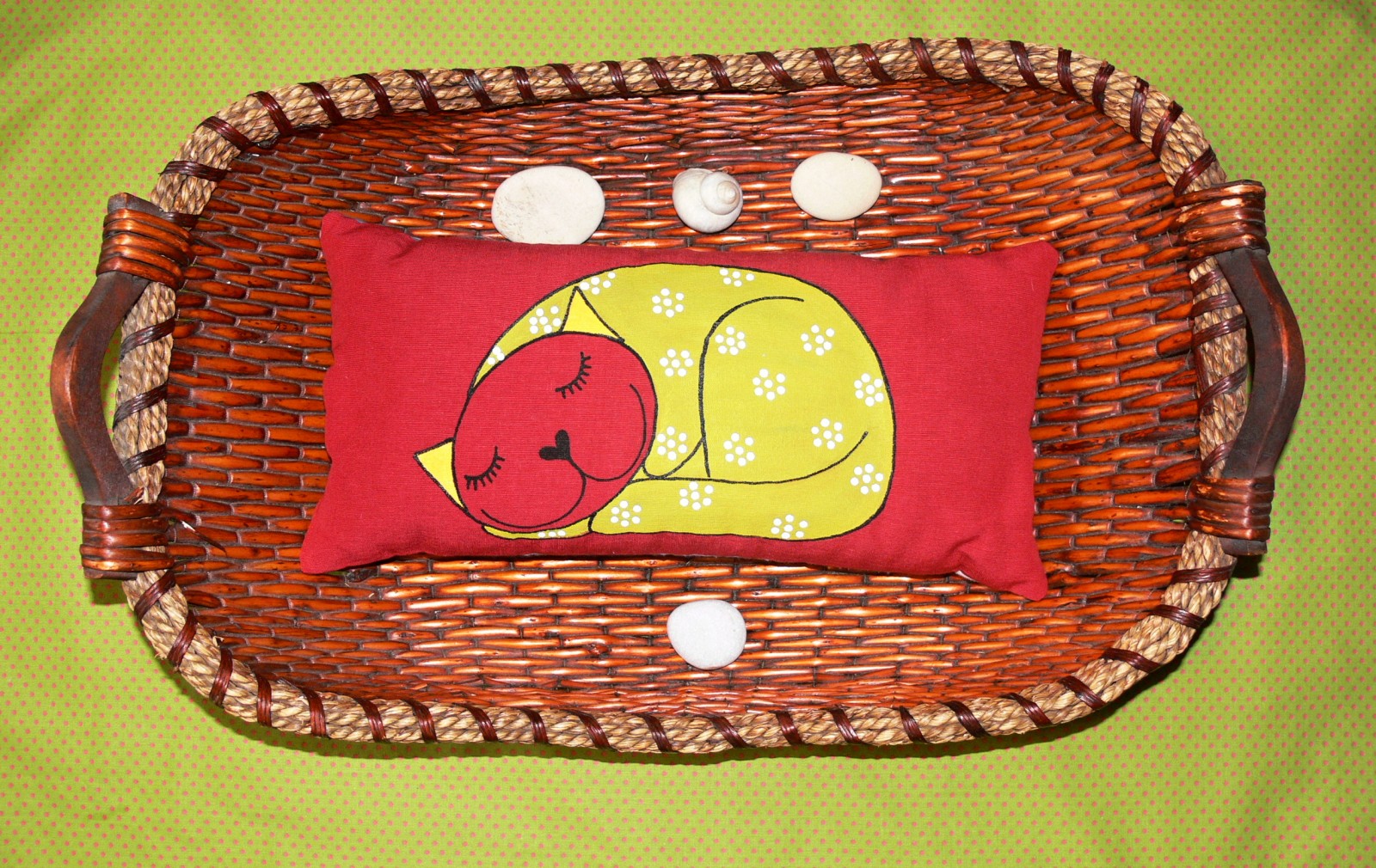 Špaldový polštář s levandulí