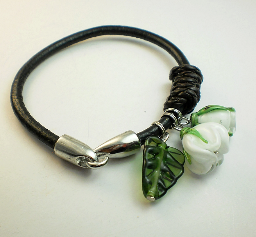 Náramek "Wild Rosien Bílá" Jo