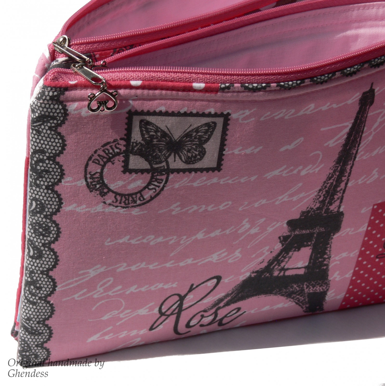 Taštička - Eiffelovka v růžové