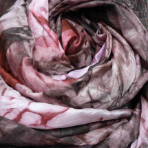 Šál karmín-čoko-lilla, 180x90 cm