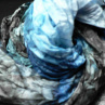 Modro-tyrkysový velký šál..180 x 90 cm