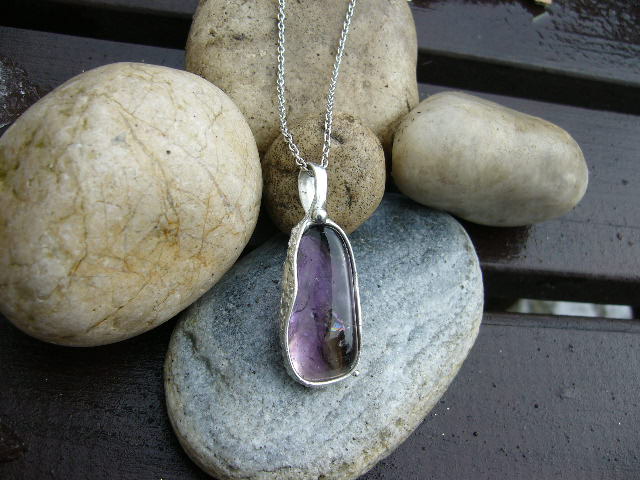 Fialky- náhrdelník s ametrínem