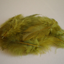 Peříčka - olivové barvy 10 ks
