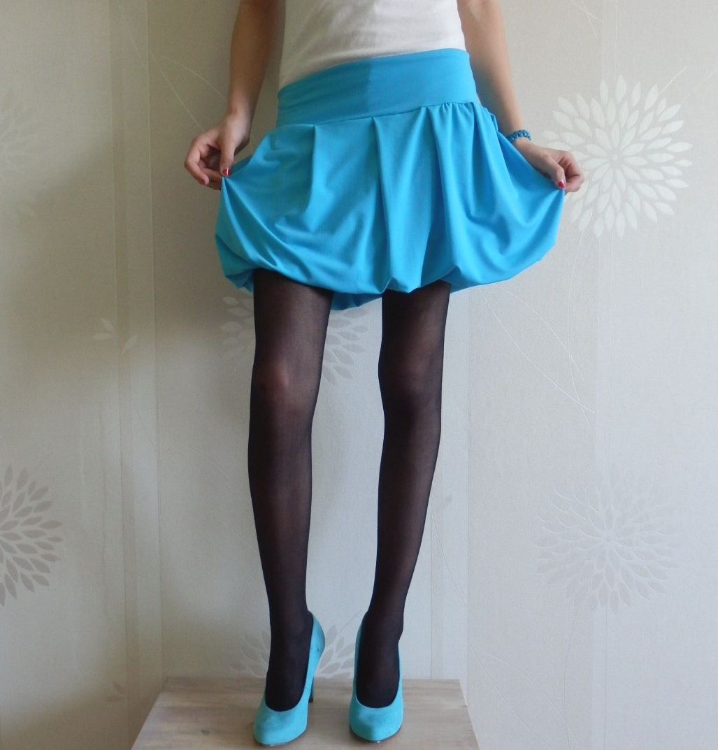 *Tyrkysová pohodlná balonková (i pro těhu)*