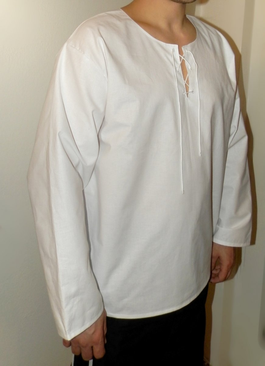 pánská retro košile bavlněná na šnůrky