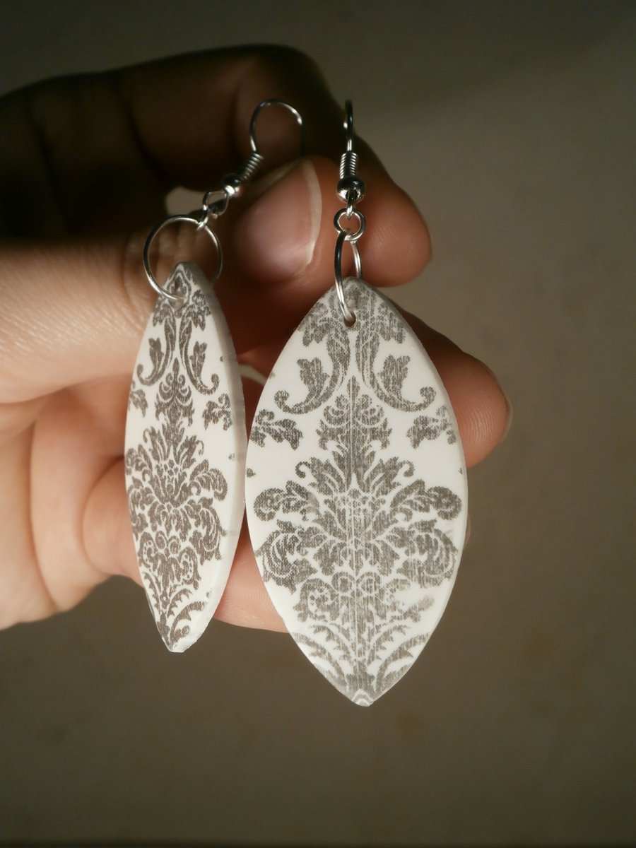 Náušnice moka textura