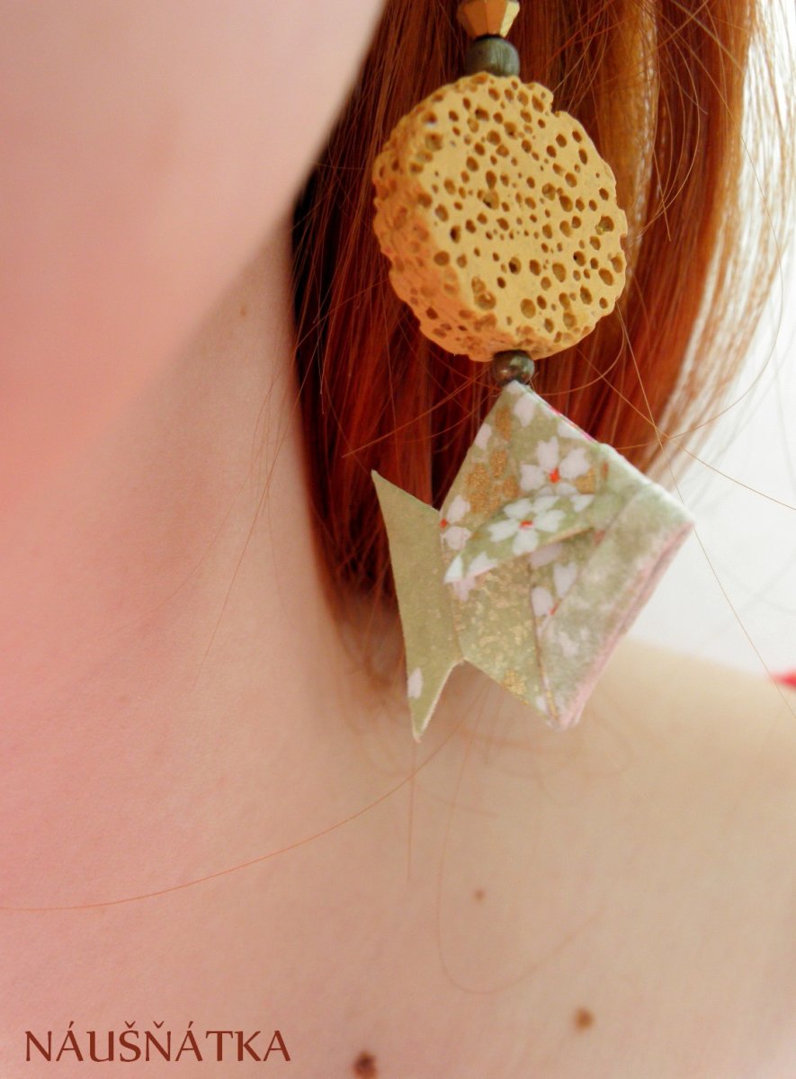 - origami rybičky - náušničky
