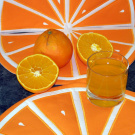 Pomerančová variace - prostírání i dekorace