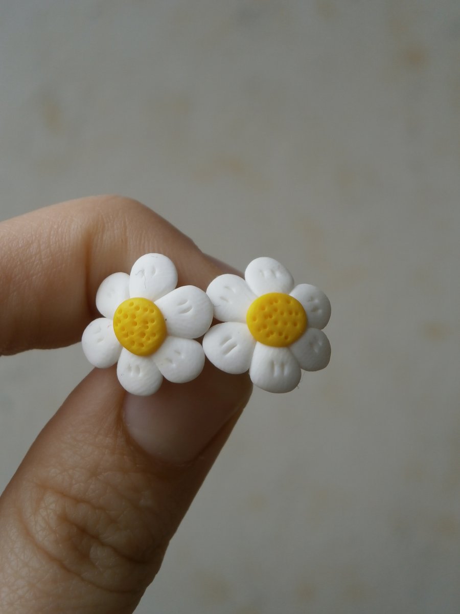 Náušnice kopretinky