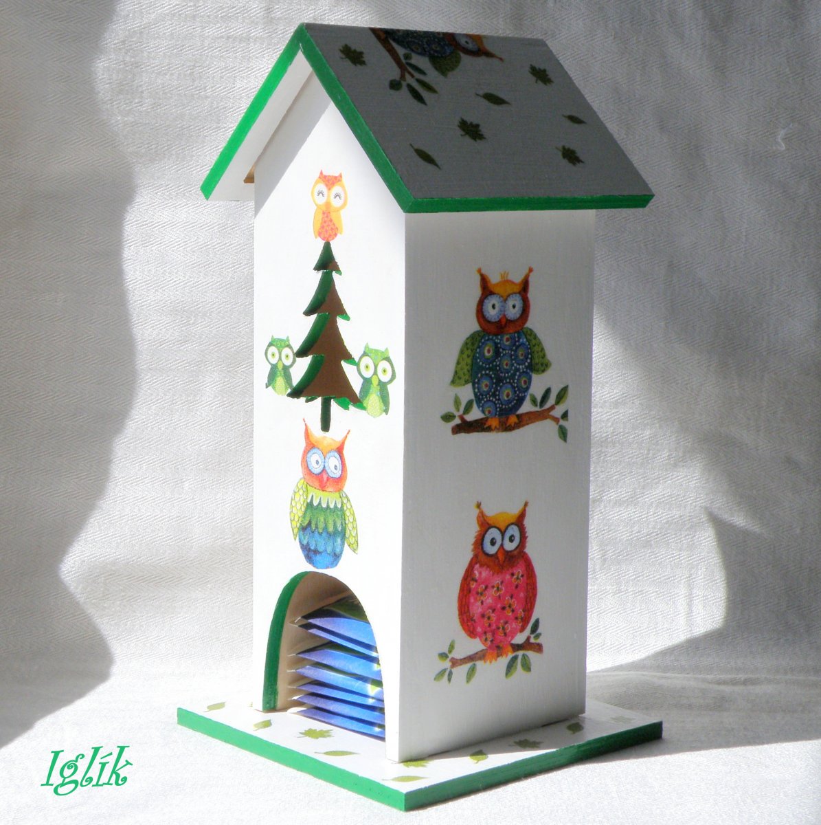 Domeček na čajíčky sovičkový