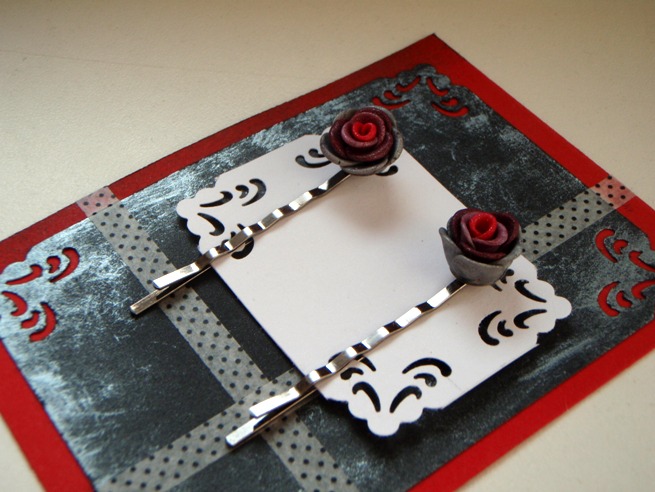 Sponky na dárkové kartičce