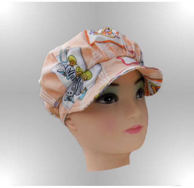 letní bekovka,kšiltovka merunková zvířátková