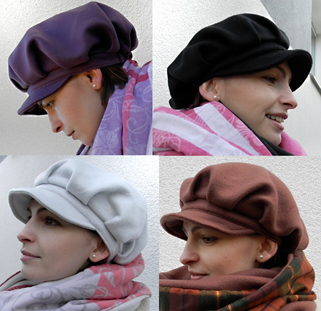 bekovka ,kšiltovka,podzim,zima,jaro-více barev-podšitá