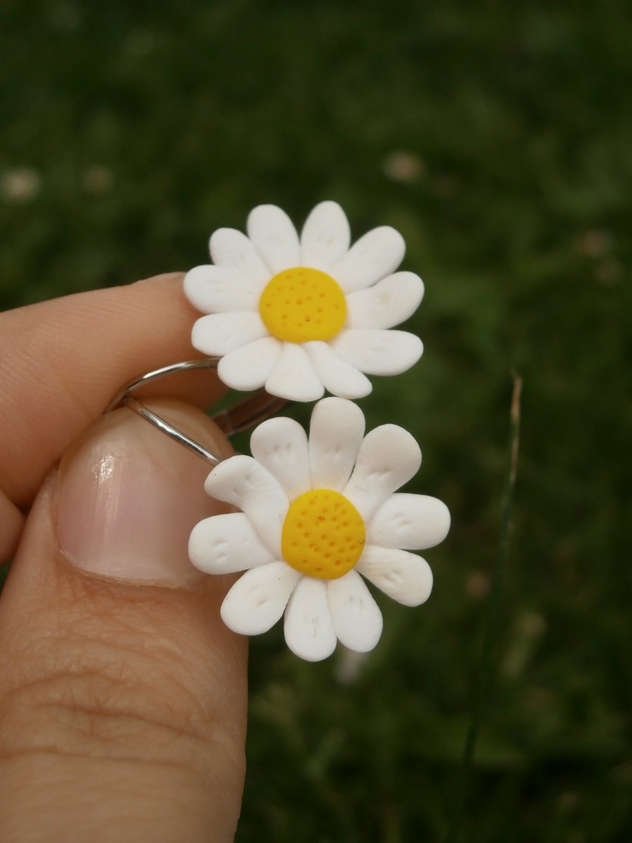 Kopretinky - náušnice visací