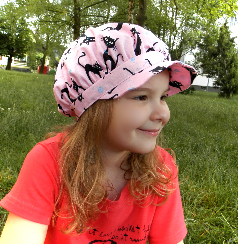 letní bekovka,kšiltovka kočičková růžová