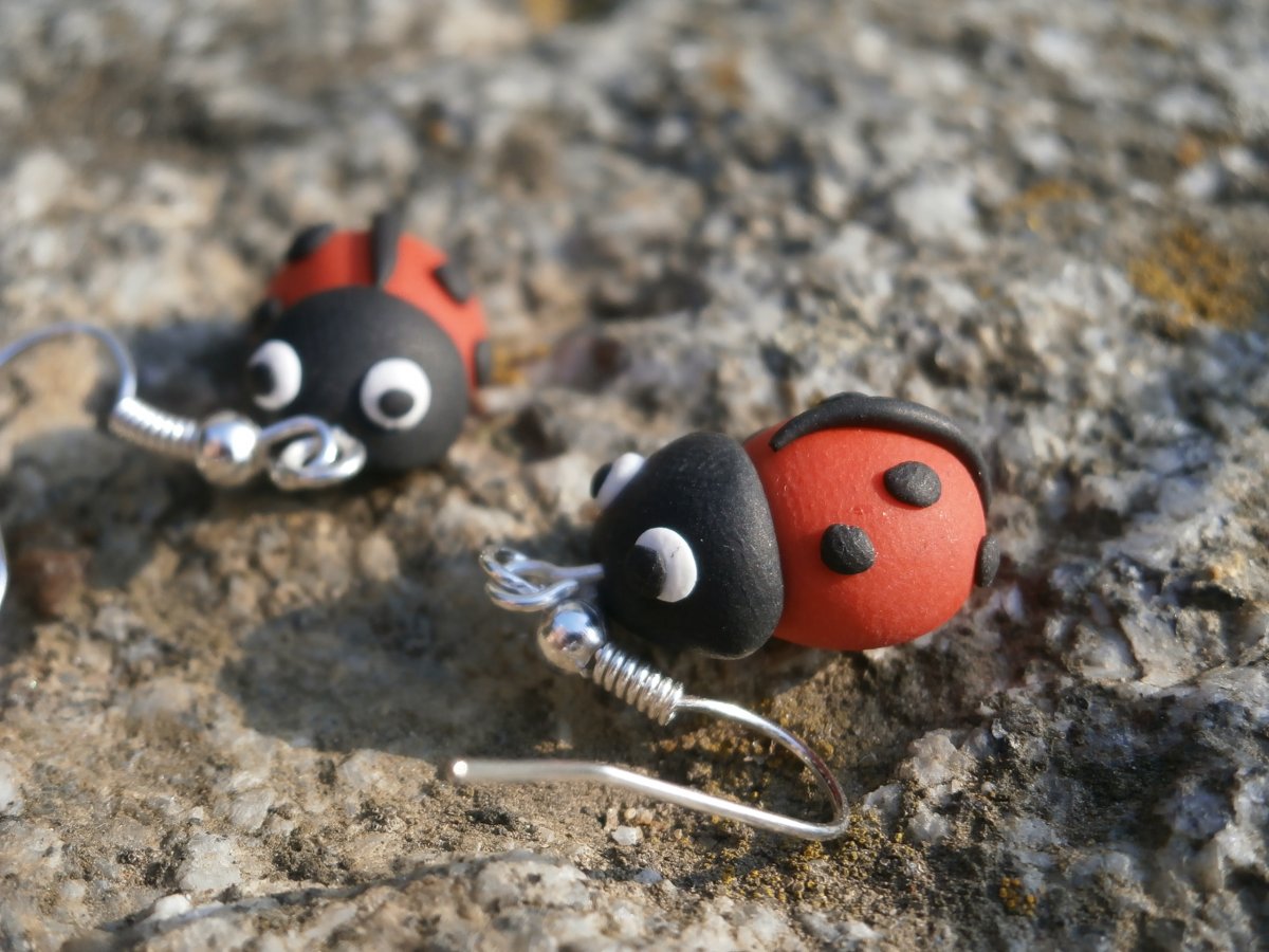 Náušnice berušky visací