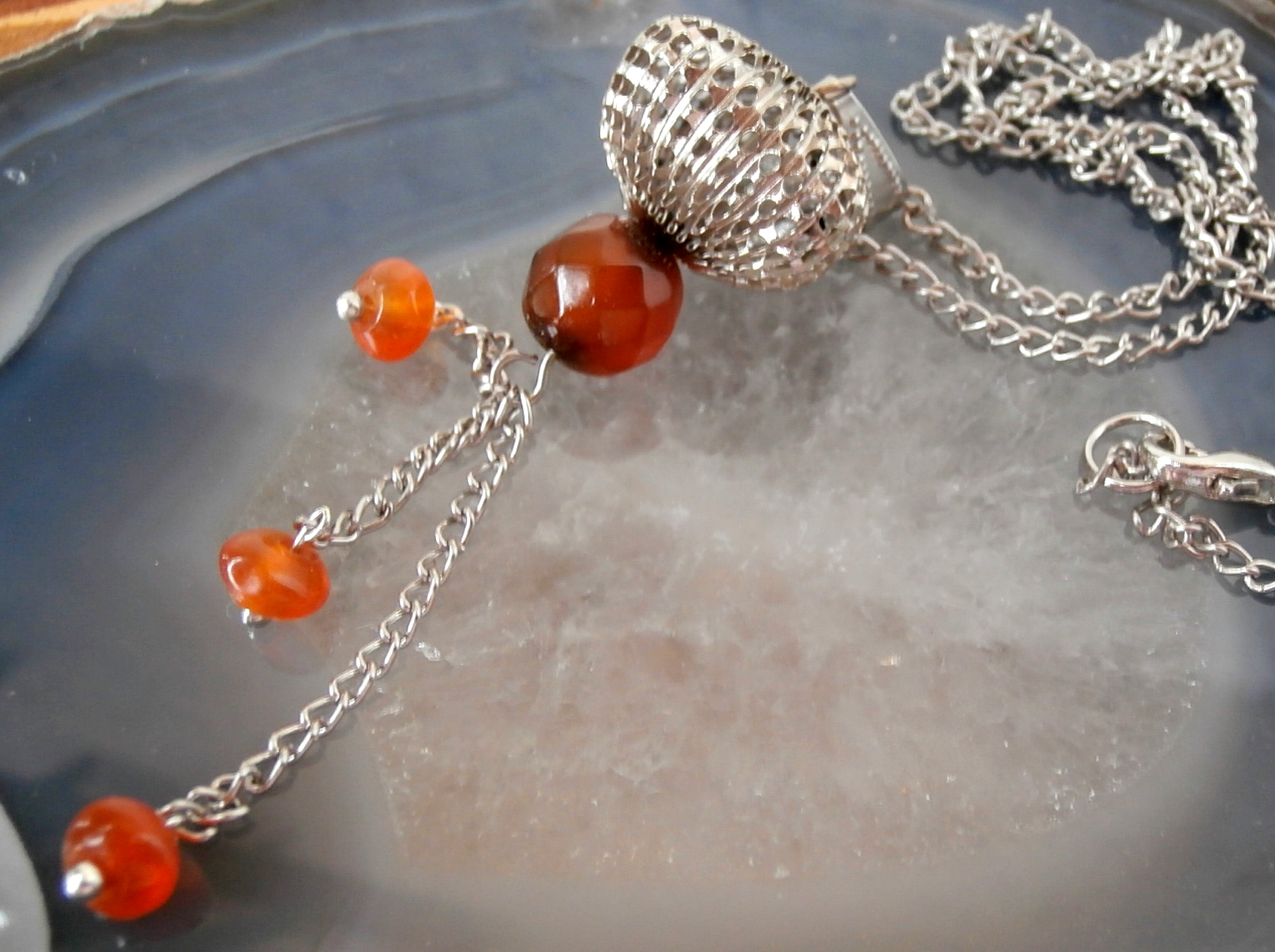 Karneolový náhrdelník ( Š 22)