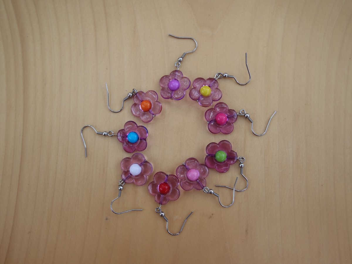 fialové kytičky - chirurgická ocel