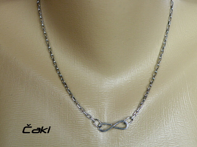 Nekonečná touha - přívěšek na nerezovém řetízku