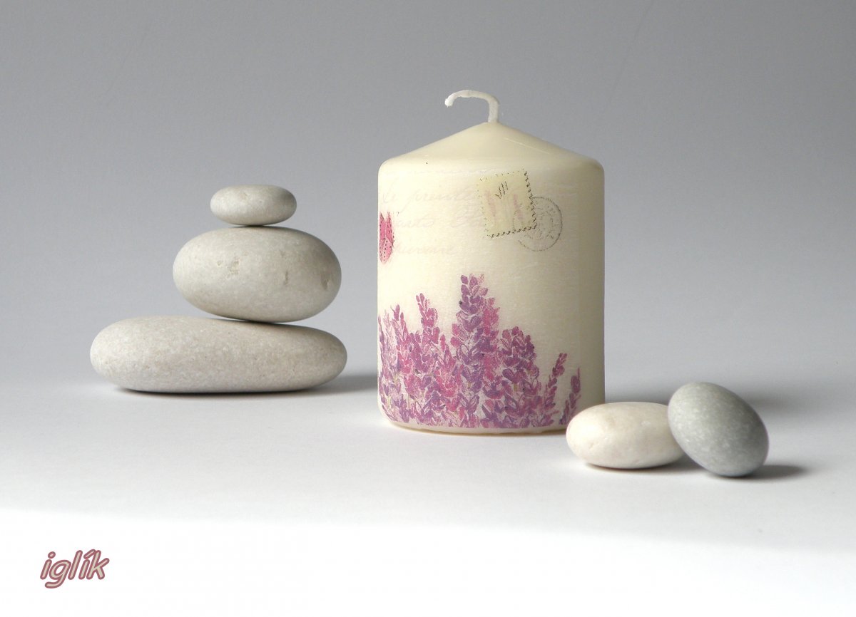 Svíčka Levandulová