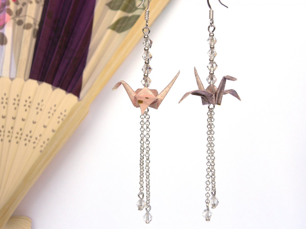  - origami jeřáb - něha