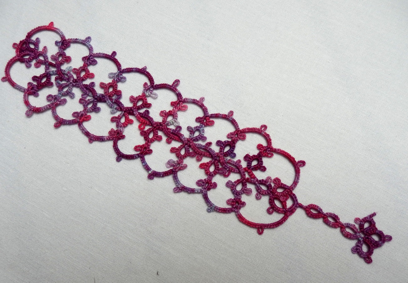 frivolitková záložka Vendulka