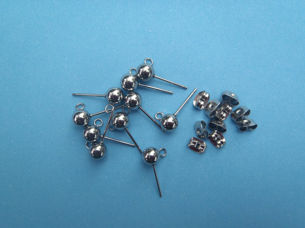 puzety s kuličkou 6mm chirurgická ocel