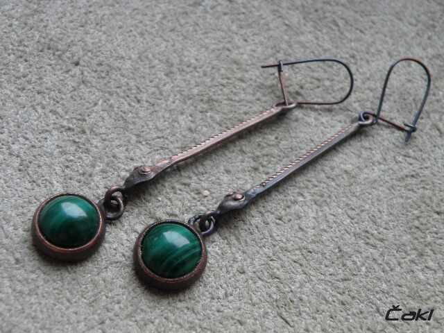 Retro naušnice pro ženy s dlouhými vlásky