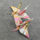 peaceful - origami náušničky - jeřáb