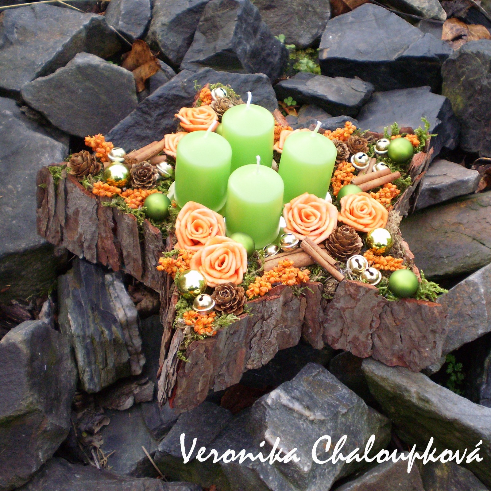 Vánoční svícen - hvězda