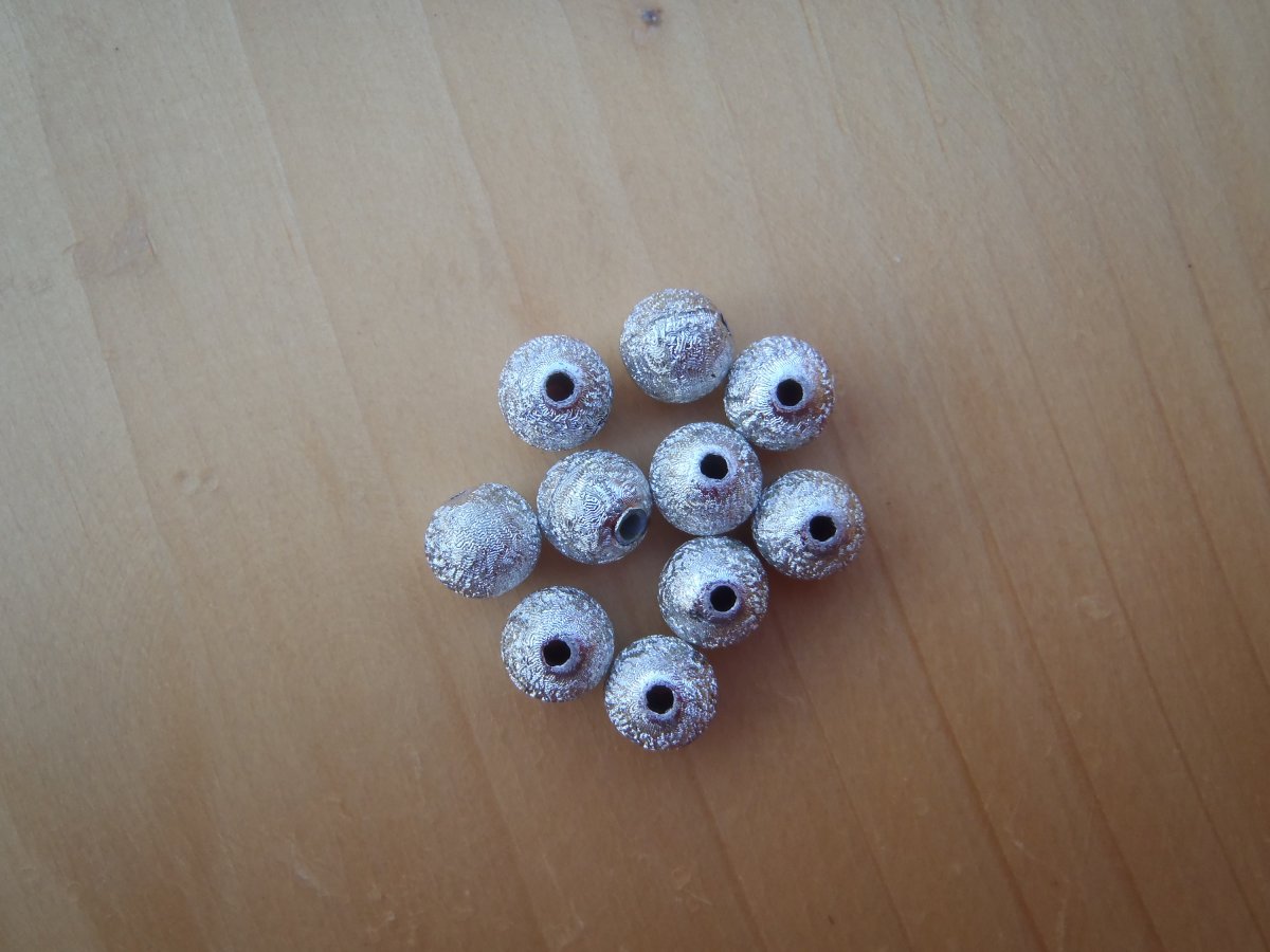 stříbrné korálky stardust