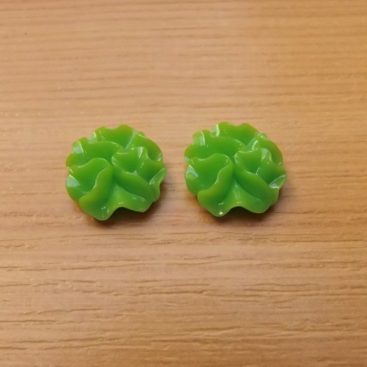 Resinový  kabošon - 11 x 4 mm - 2 kusy