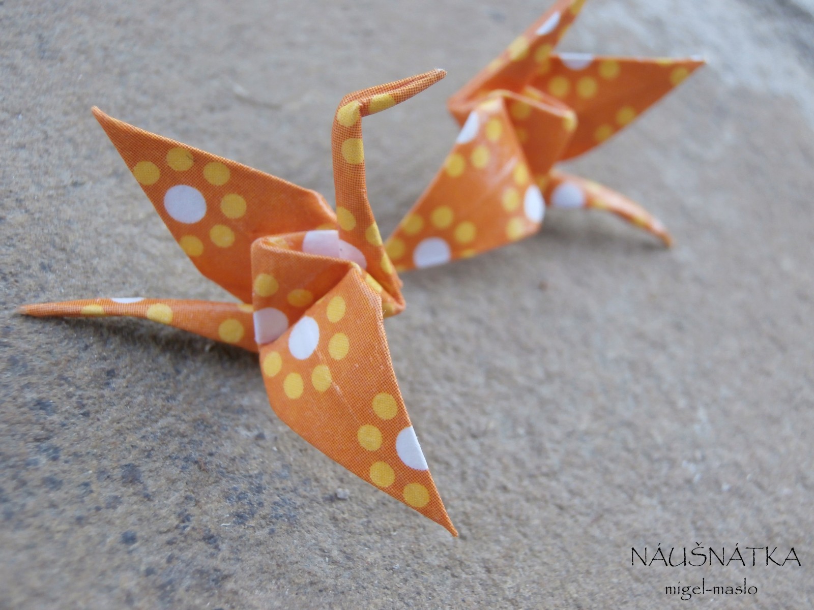 letím až ke hvězdám - ORIGAMI jeřáb - puzety!