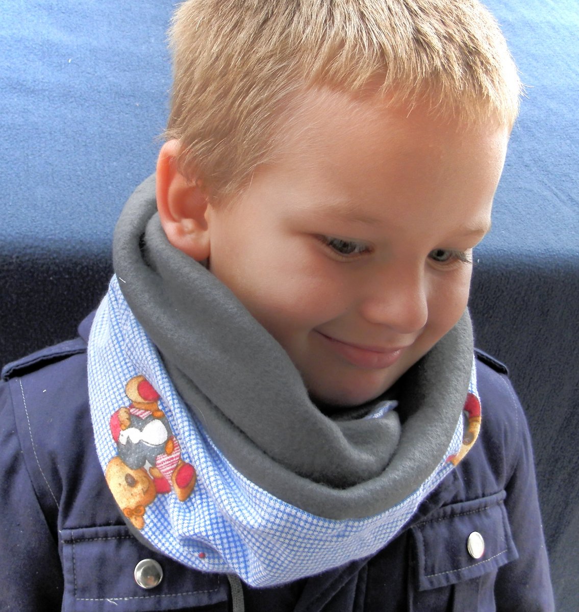 nákrčník dětský,tunel-klučičí