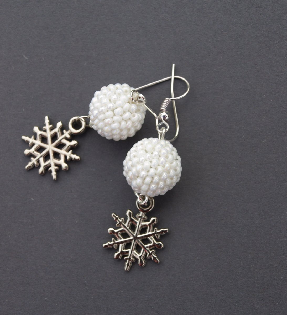 Naušnice  Sněhová vločka menší 