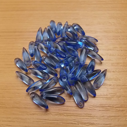 Jazýčky - modré - 3 x 11 mm