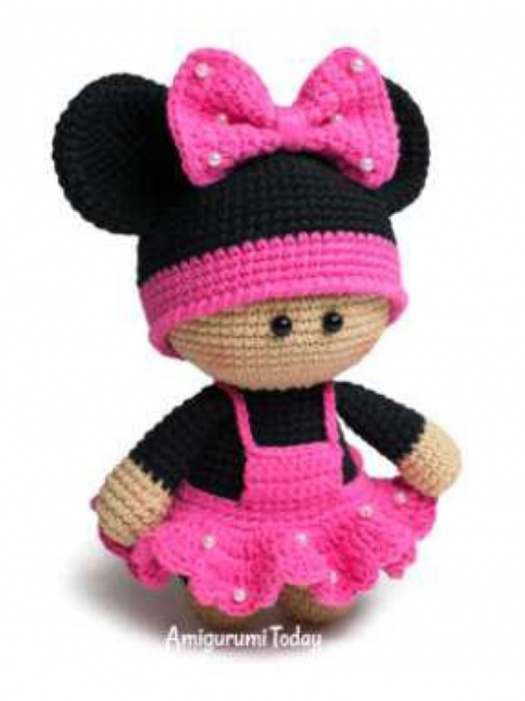 Návod na panenku Minnie mini