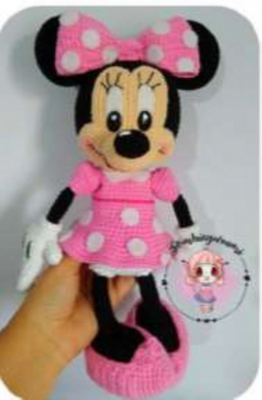 Návod na háčkovanou Minnie velká