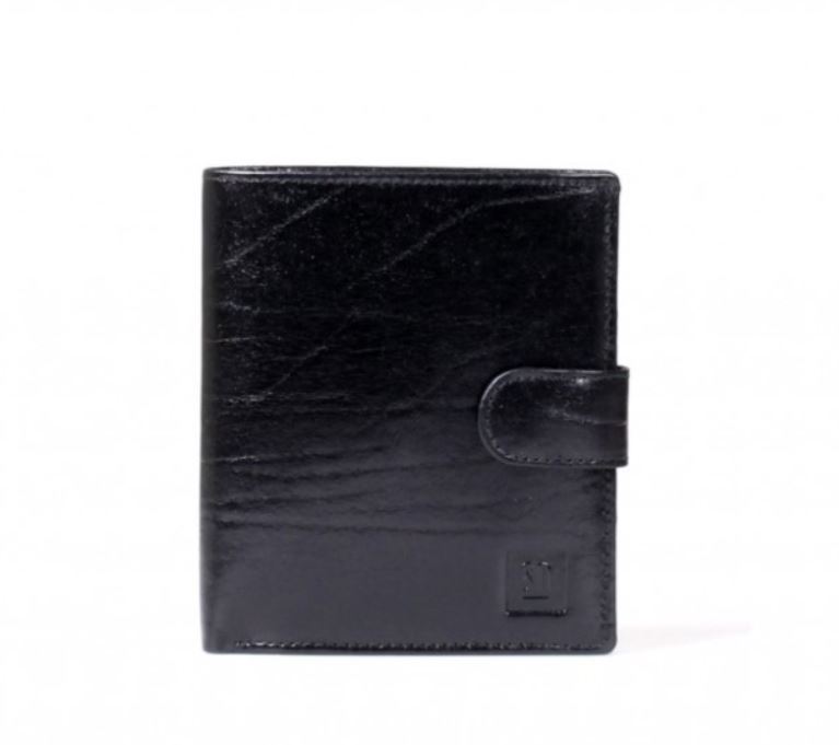 Pánská černá kožená peněženka (sleva z 1200,-)