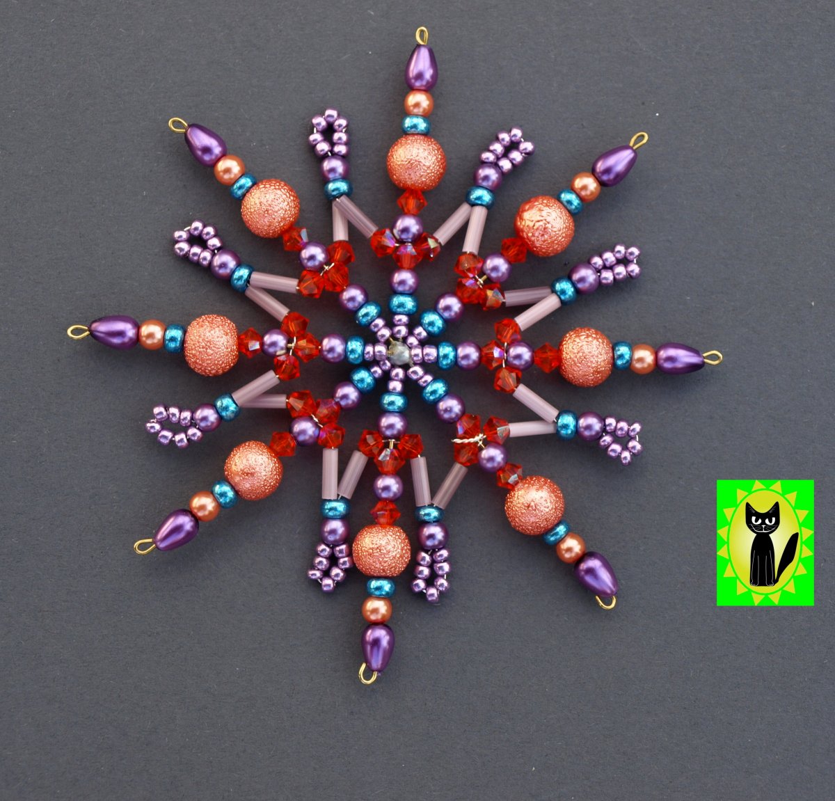 korálková vánoční hvězda