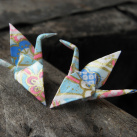 origami jeřáb - PUZETY! Akční cena :)