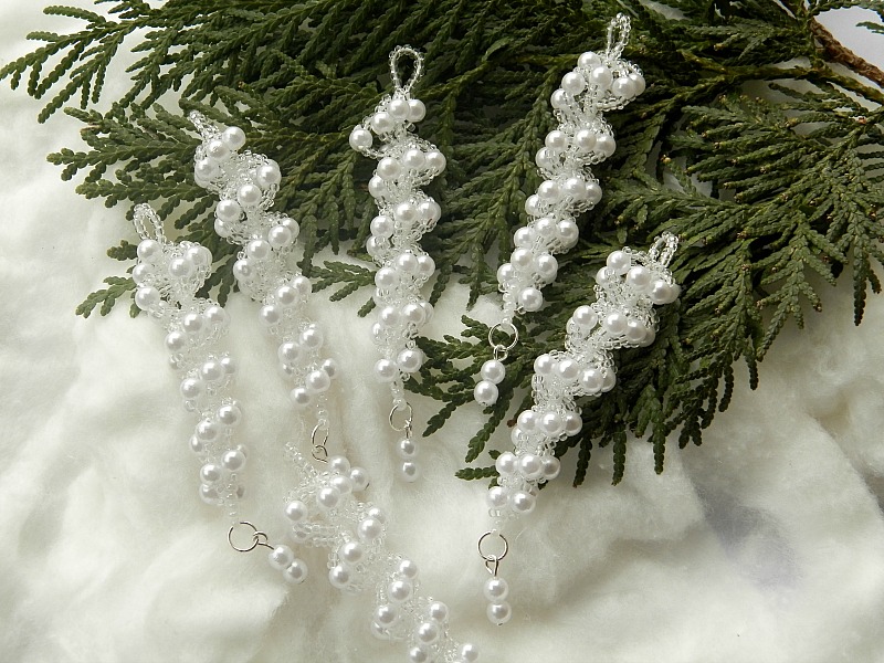 Vánoční dekorace-rampouchy 6 kusů