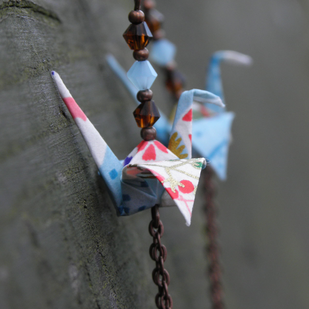 - něžné origami náušnice -