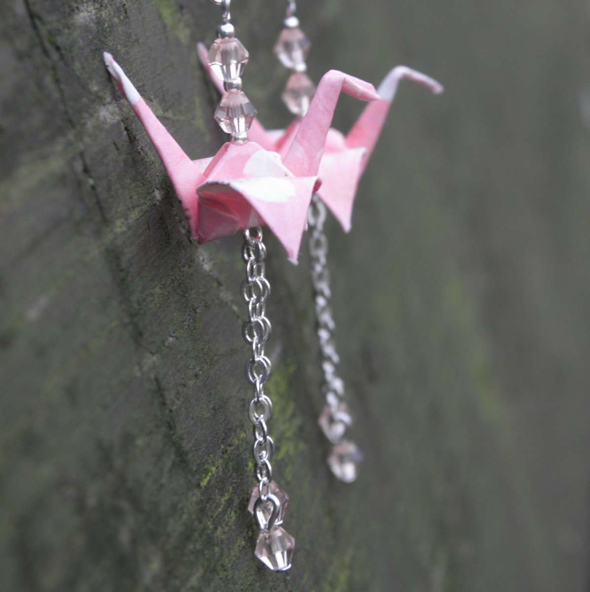 - něžné origami náušnice -