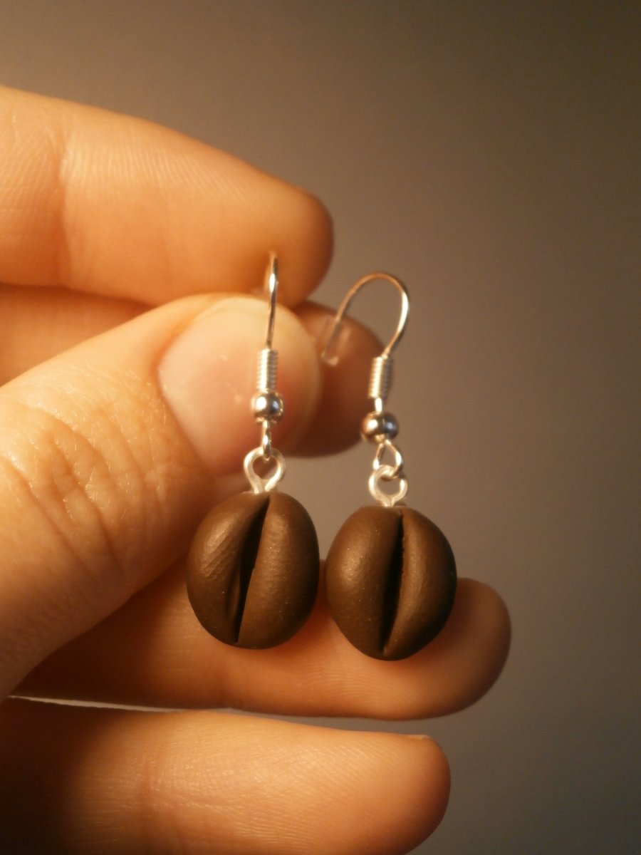 Náušnice kávová zrna - rezervace