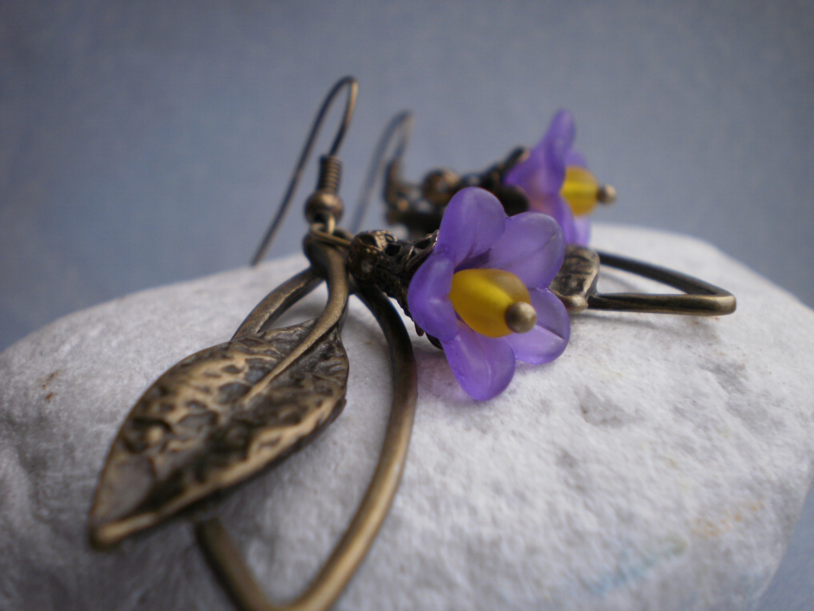 Vintage fialové zvonečky