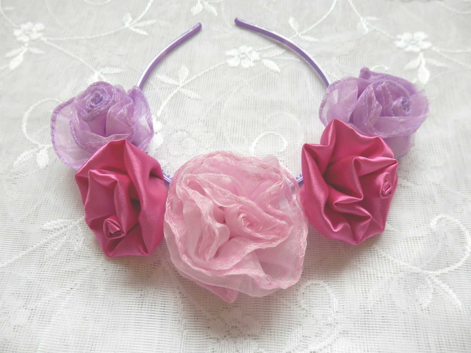 ***Růžové a fialové květy***