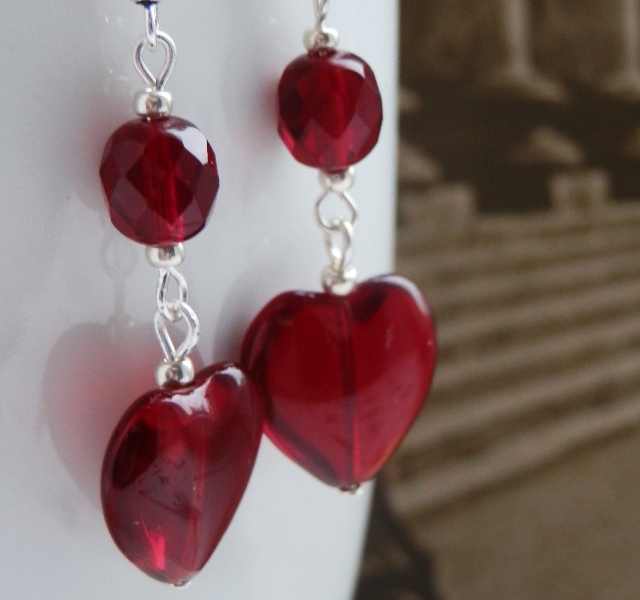 Náušnice - Od srdce