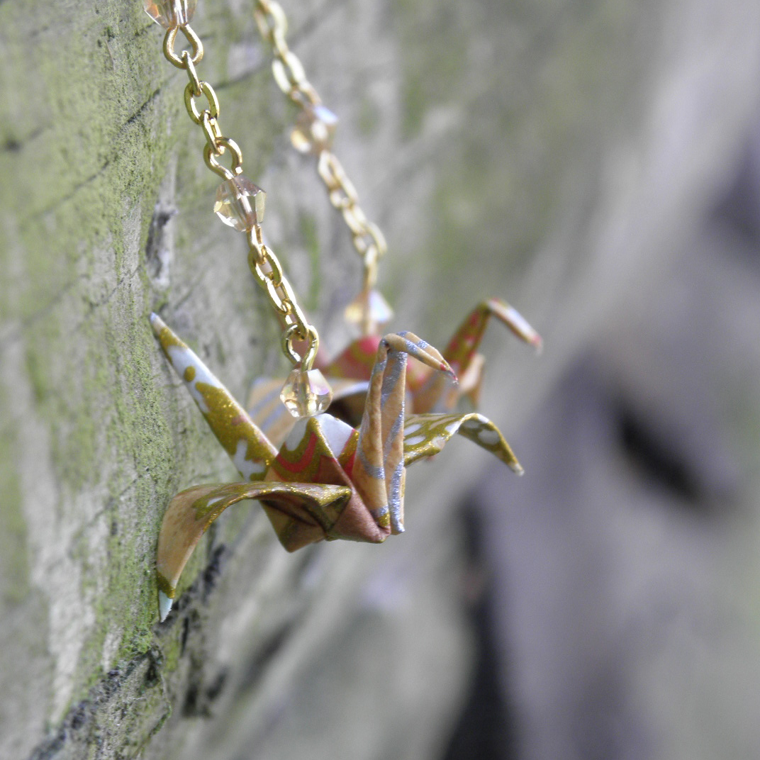 - něžné origami náušnice -